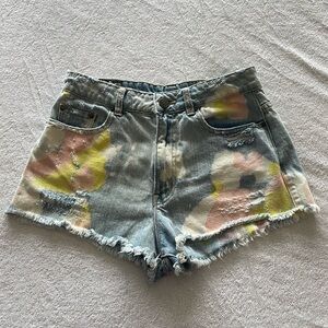 BDG Jean Shorts with color splashes Size 28